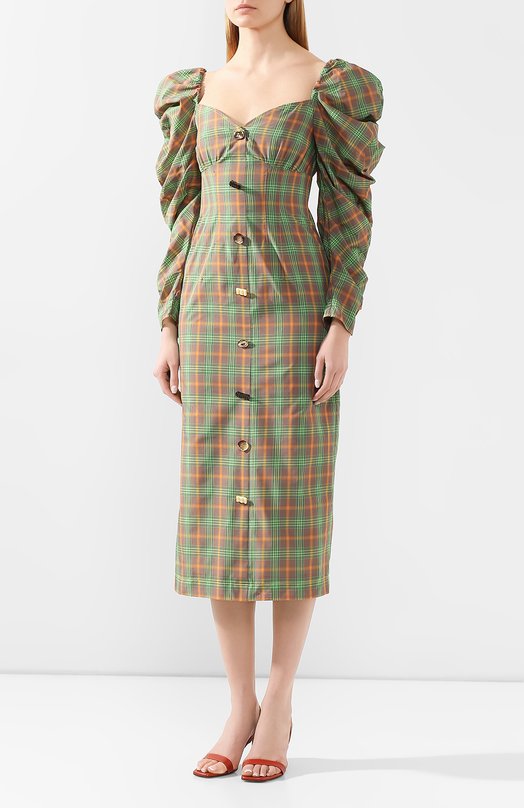 Платье-миди Rejina Pyo Зелёный, фото 3