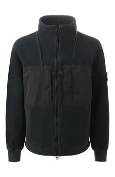 Мужская хлопковая куртка STONE ISLAND темно-серого цвета, арт. 811546753 | Фото 1 (Длина (верхняя одежда): Короткие; Материал подклада: Синтетический материал; Рукава: Длинные; Кросс-КТ: Легкие, Куртка; Стили: Кэжуэл; Материал внешний: Хлопок)