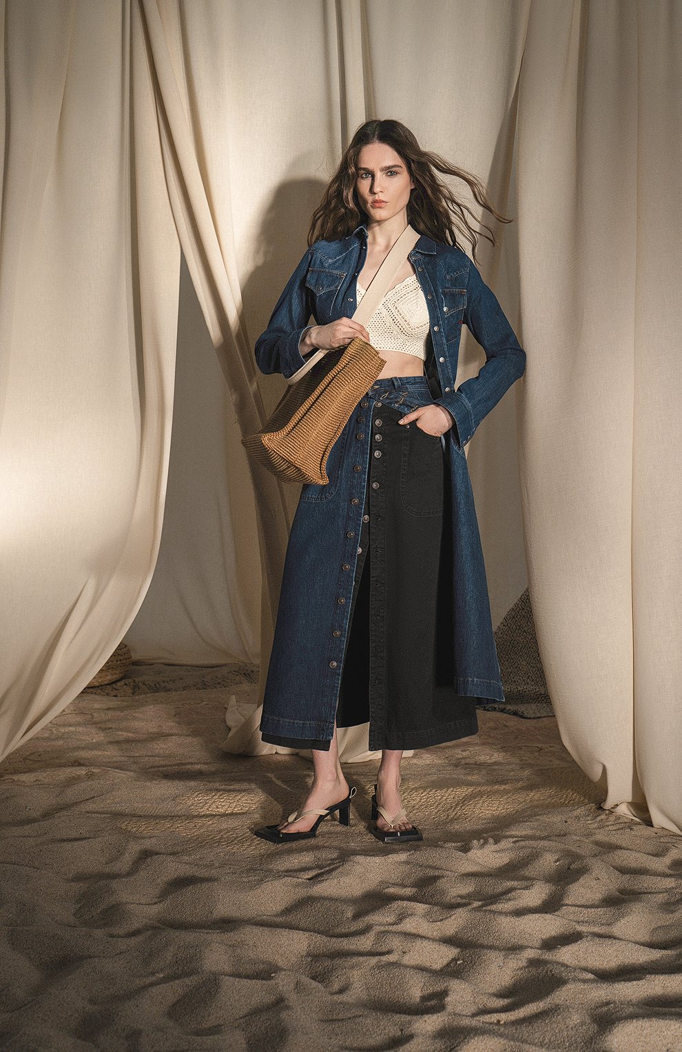 Джинсовая юбка DIESEL, арт. A04923/09C03, фото 6