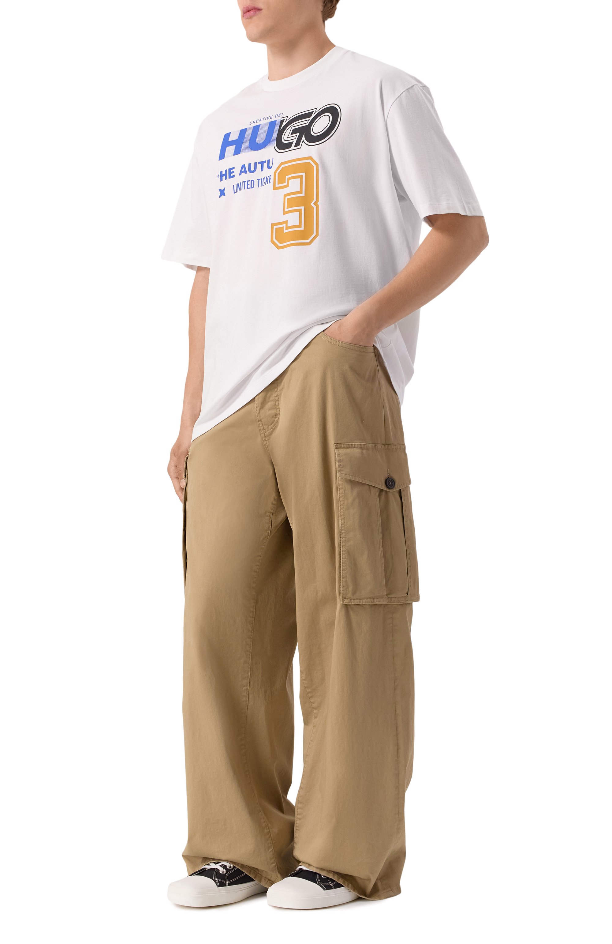 Хлопковая футболка HUGO BLUE, арт. 50544168, фото 2