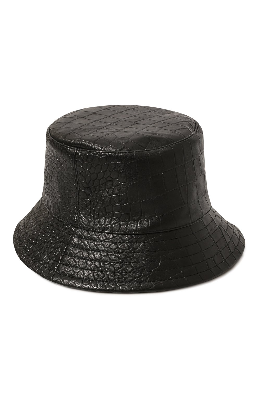 Кожаная панама COCOSHNICK HEADDRESS черного цвета по цене 15000 руб., арт. panamareptile, фото 3 Кожаная панама COCOSHNICK HEADDRESS, арт. panamareptile, фото 3