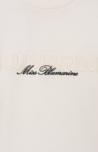 Хлопковая футболка BLUMARINE, арт. BFTS0250/JF031, фото 3
