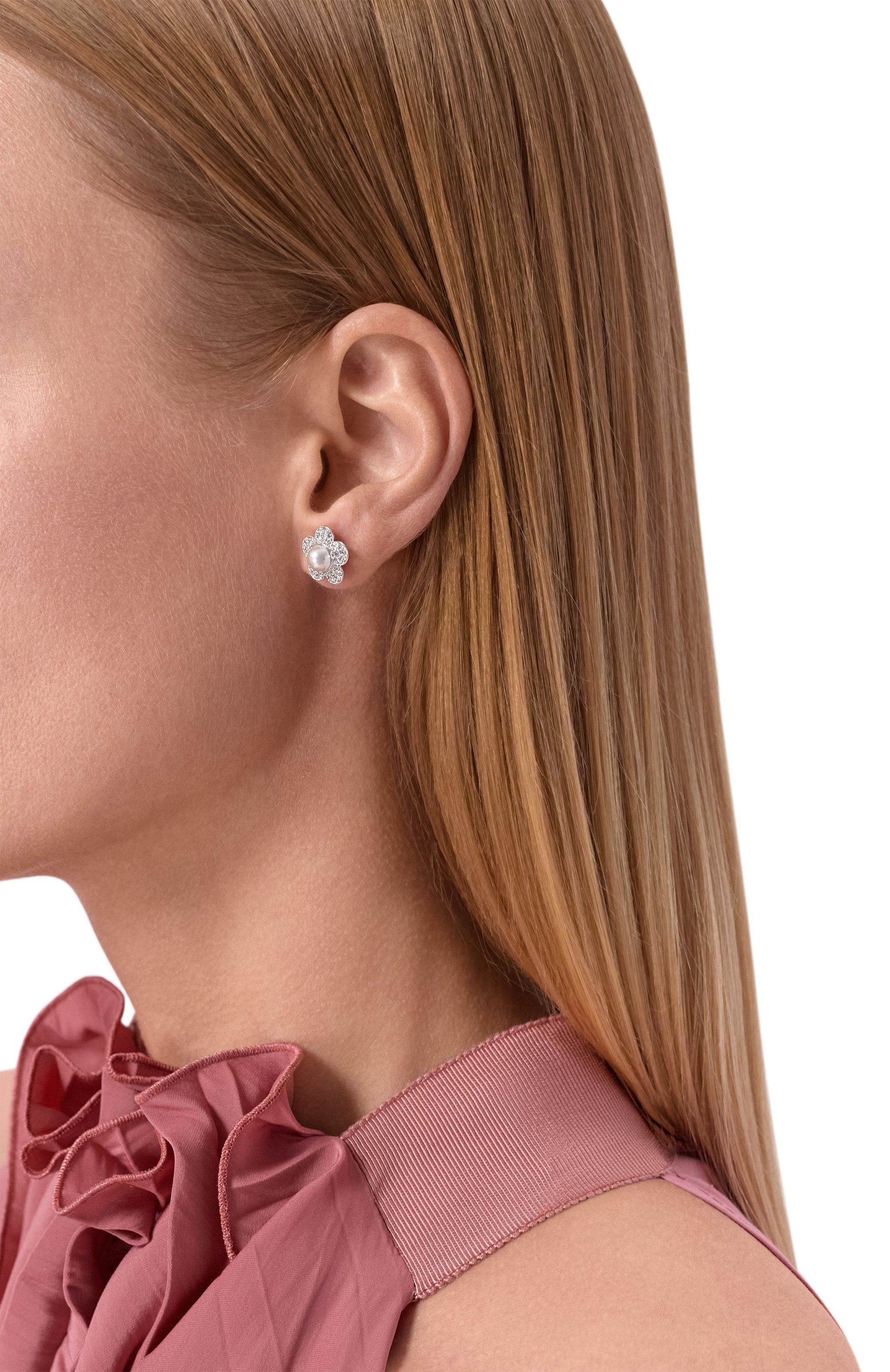 Серьги ariana grande x swarovsky SWAROVSKI серебряного цвета по цене 18350 руб., арт. 5756098, фото 2 Серьги ariana grande x swarovsky SWAROVSKI, арт. 5756098, фото 2