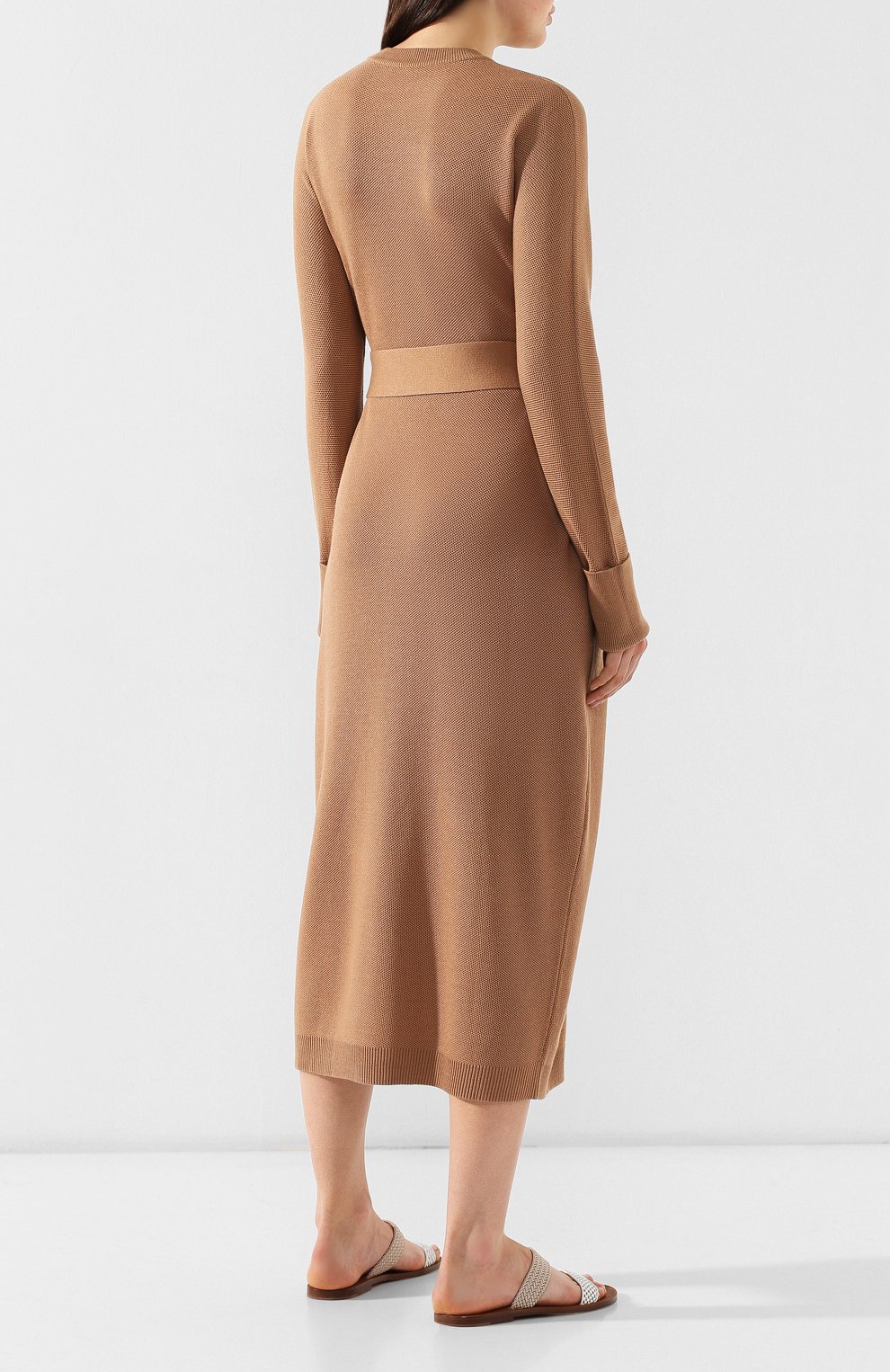 Платье из смеси кашемира и шелка LORO PIANA, арт. FAI6748, фото 4