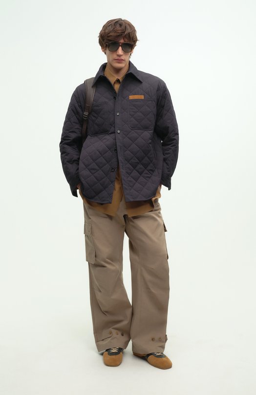 Хлопковая куртка-рубашка Bottega Veneta 837036/V5060 Синий  837036/V5060 Фото 6