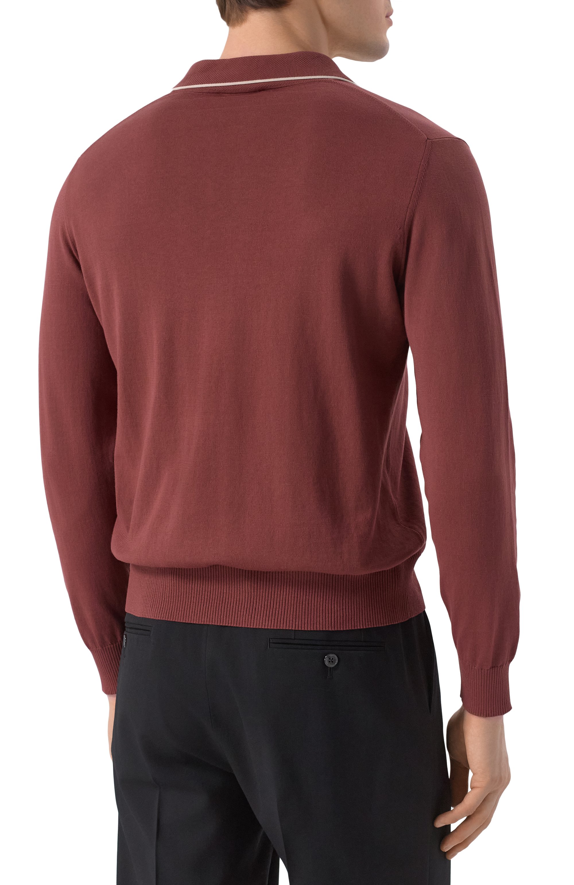 Хлопковое поло CANALI, арт. C1054/MK02261, фото 4