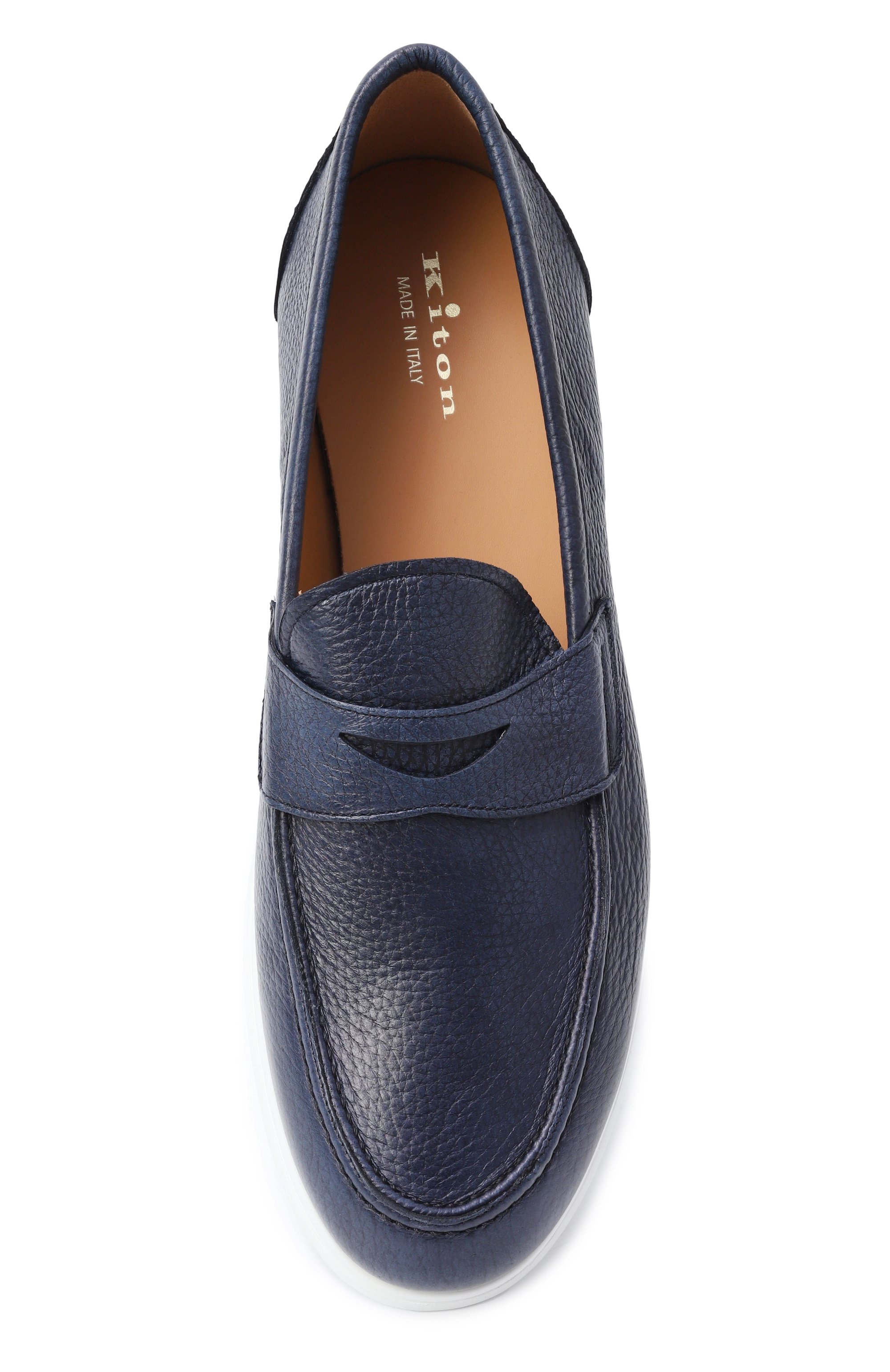 Кожаные пенни-лоферы KITON, арт. USSA389N0012602, фото 6