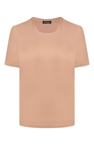 Женская хлопковая футболка KITON, арт. D61449H0805104