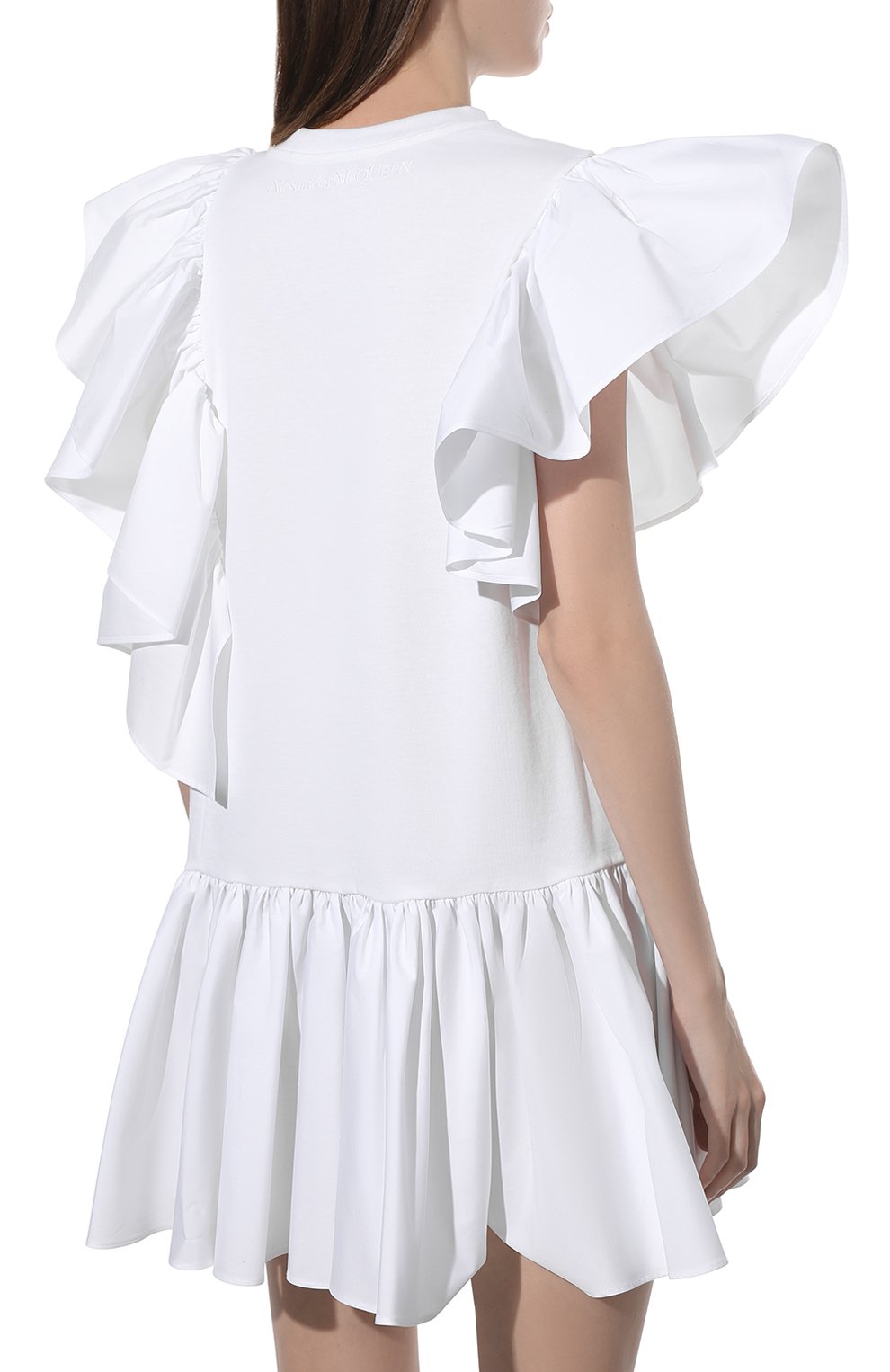 Хлопковое платье ALEXANDER MCQUEEN, арт. 687822/QLAA6, фото 4