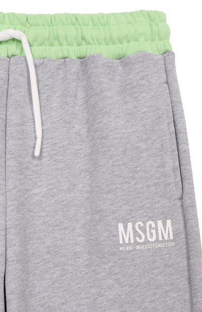 Хлопковые джоггеры MSGM KIDS, арт. S6MSJUFP061, фото 3