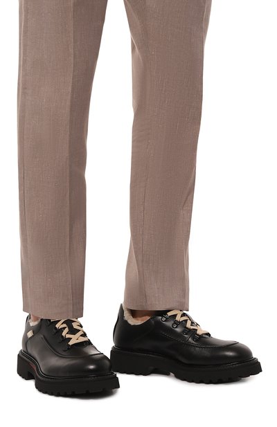 Кожаные ботинки CAMERLENGO, арт. 16389/NER0, фото 3