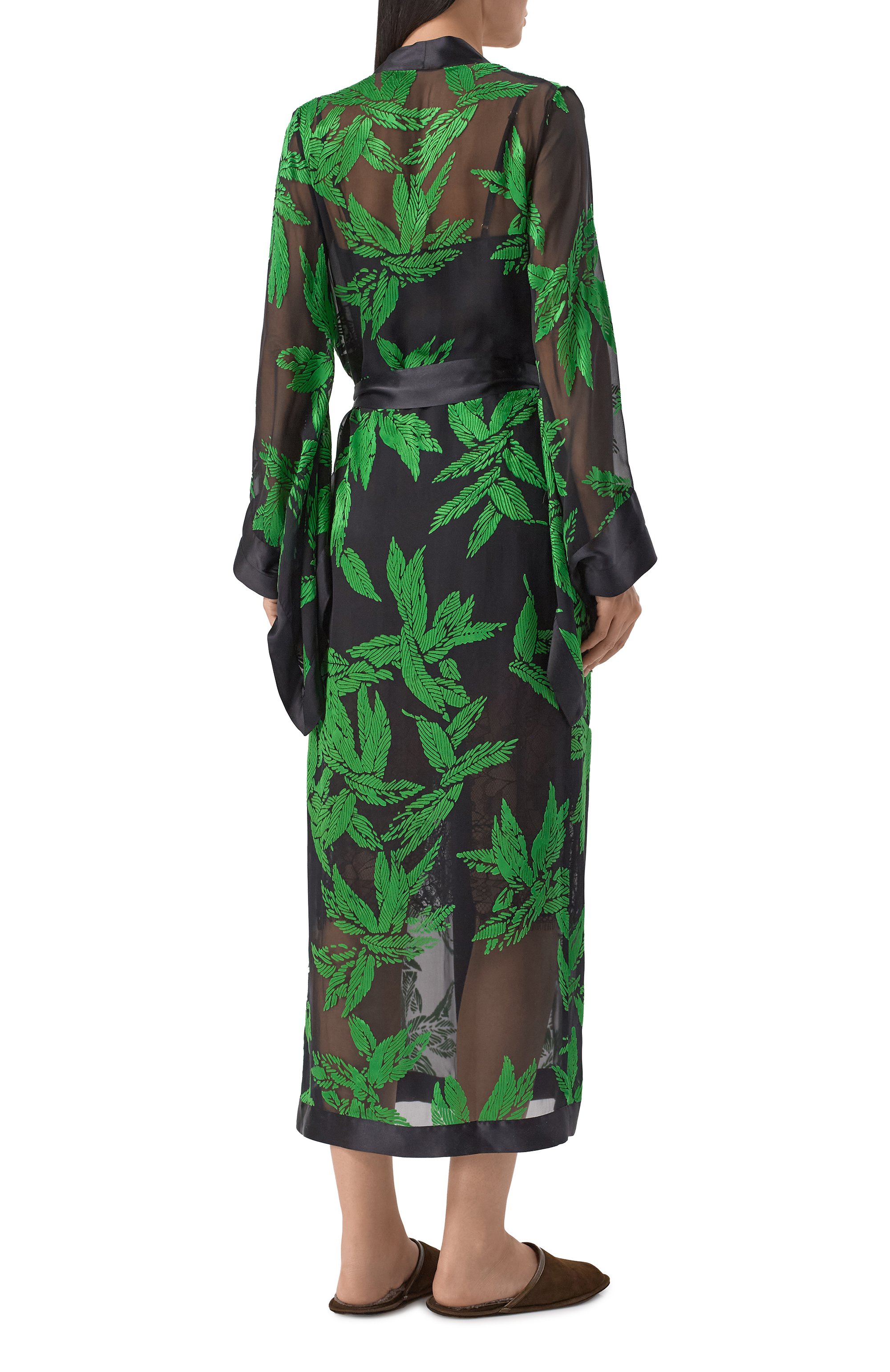 Халат из шелка и вискозы MARJOLAINE, арт. 2AMB2201, фото 4