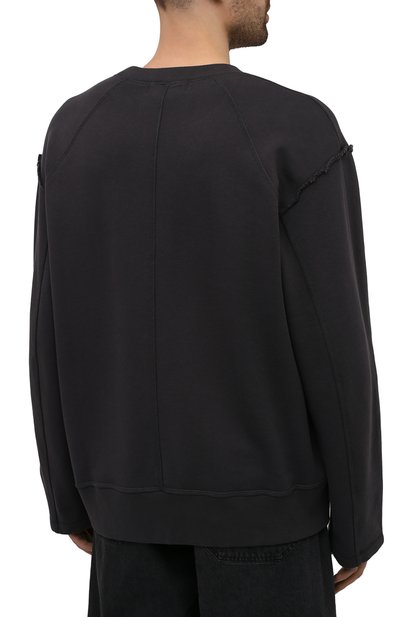 Хлопковый свитшот AMBUSH темно-серого цвета по цене 36450 руб., арт. BMBA006S21FLE001, фото 4 Хлопковый свитшот AMBUSH, арт. BMBA006S21FLE001, фото 4
