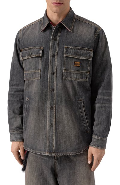 Джинсовая куртка BALENCIAGA темно-серого цвета по цене 283000 руб., арт. 831645/TSW67, фото 3 Джинсовая куртка BALENCIAGA, арт. 831645/TSW67, фото 3