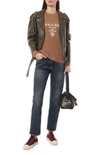 Текстильные кеды PRADA, арт. 1E231M-2OFZ-F0007-035, фото 2