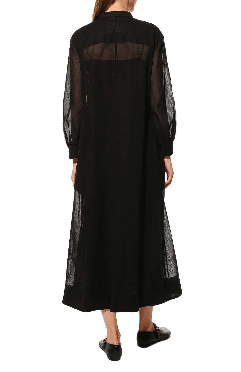 Хлопковое платье JIL SANDER, арт. JSPU500756-WU245000A, фото 4
