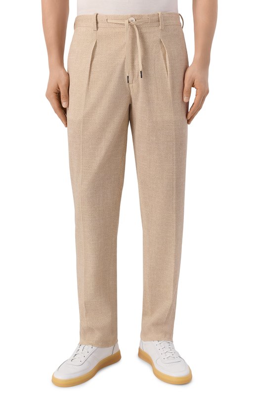 Хлопковые брюки Circolo 1901 CN5246 Бежевый  CN5246 Фото 3