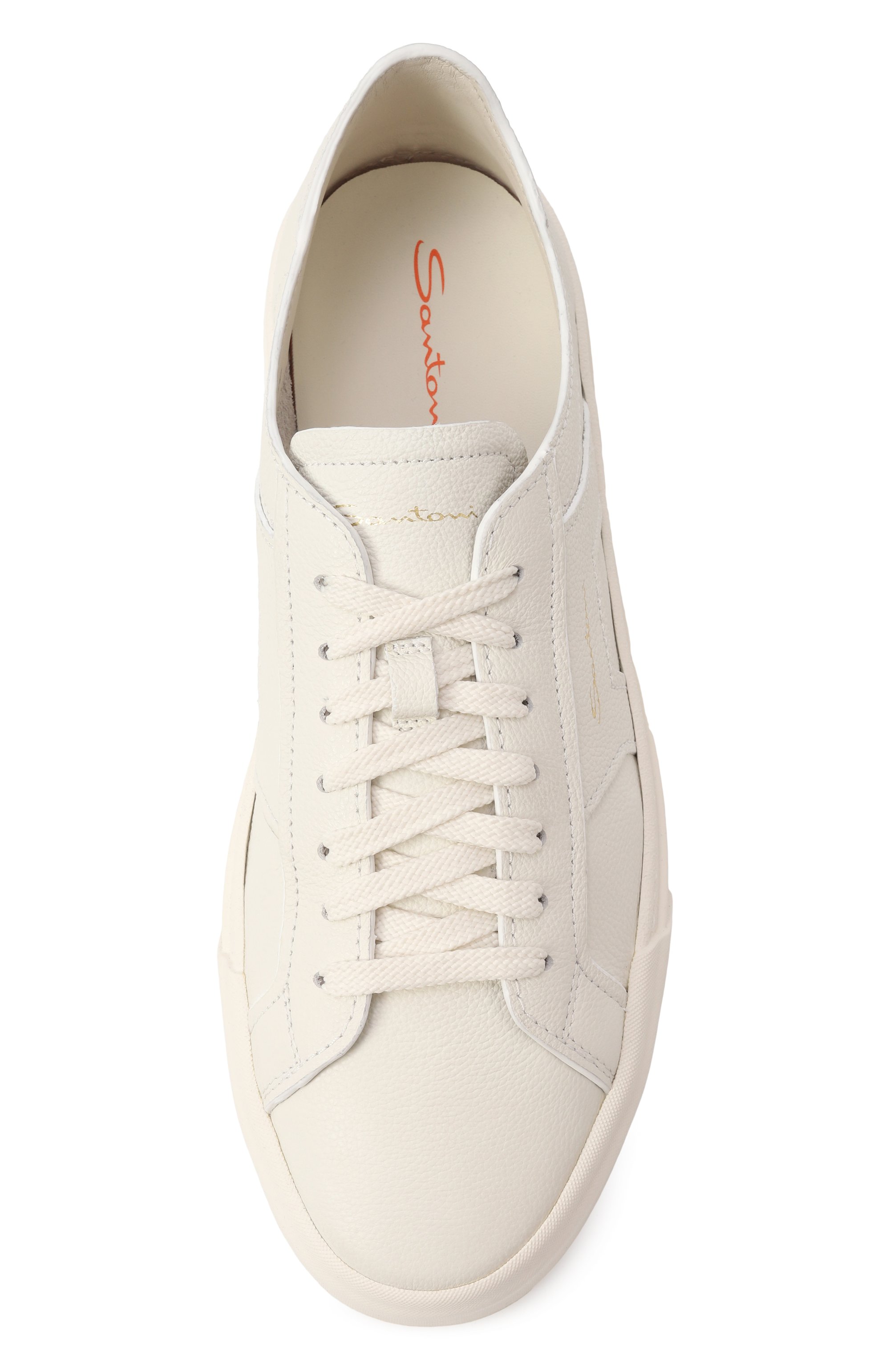 Кожаные кеды double buckle SANTONI, арт. MBGG21967PNNTSIW, фото 6