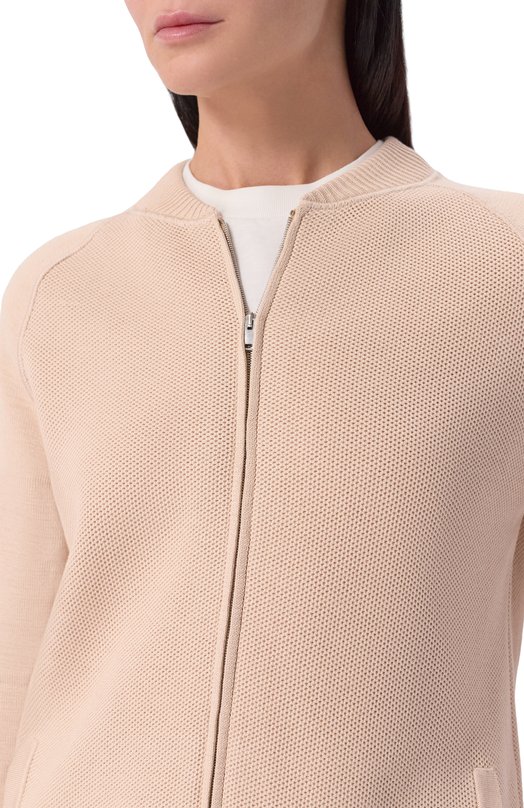 Кардиган из шелка и хлопка MVST WS61-608MU Бежевый  WS61-608MU Фото 5