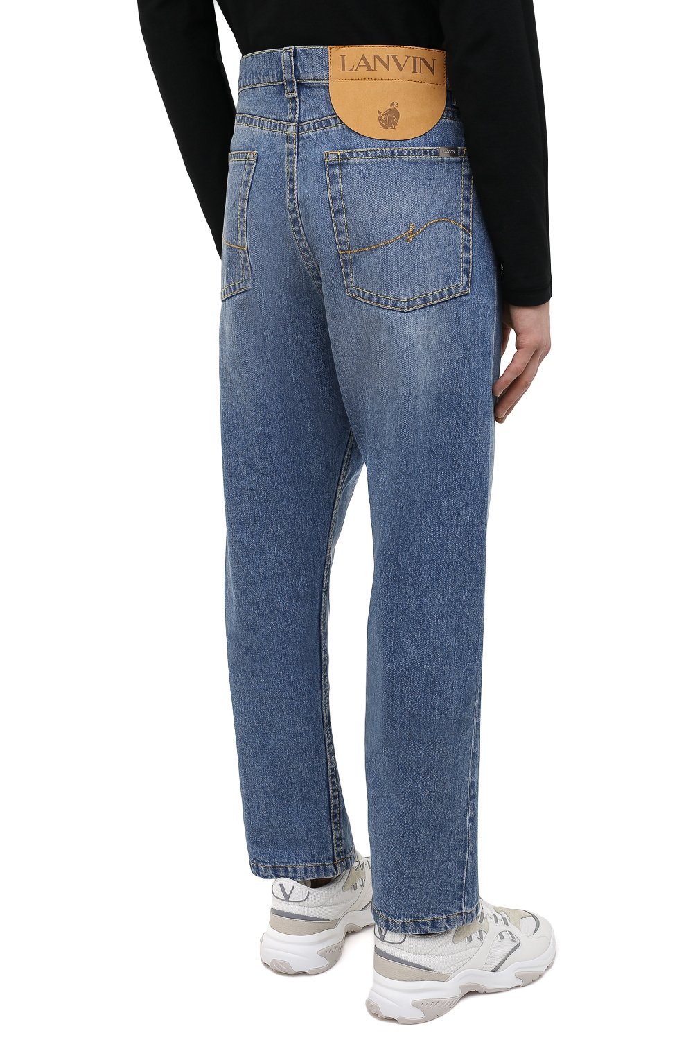 Джинсы LANVIN синего цвета по цене 66200 руб., арт. RM-TR0053-DZ06-P21, фото 4 Джинсы LANVIN, арт. RM-TR0053-DZ06-P21, фото 4
