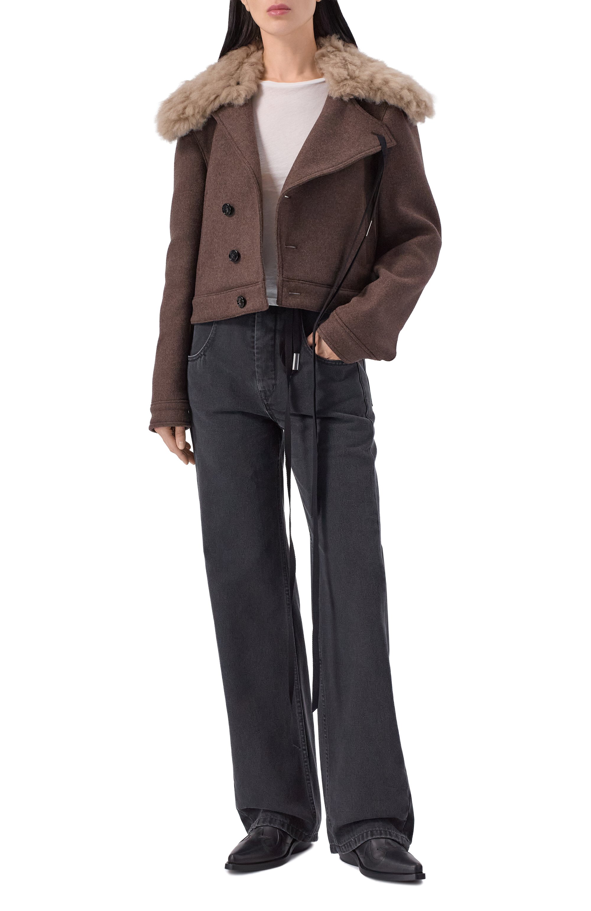 Шерстяная куртка ANN DEMEULEMEESTER, арт. B0013589/FA674, фото 2