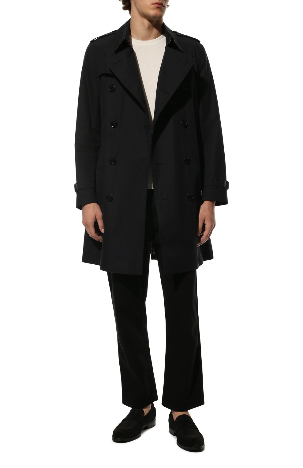 Замшевые пенни-лоферы BARRETT черного цвета по цене 41450 руб., арт. 202U041.18/REPELL0 0IL, фото 2 Замшевые пенни-лоферы BARRETT, арт. 202U041.18/REPELL0 0IL, фото 2