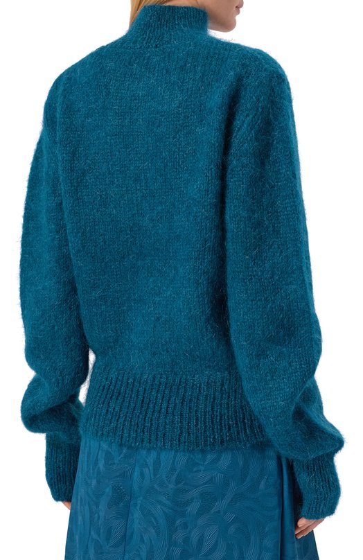 Шерстяной свитер Dries Van Noten 252-011249-2733 Синий  252-011249-2733 Фото 4