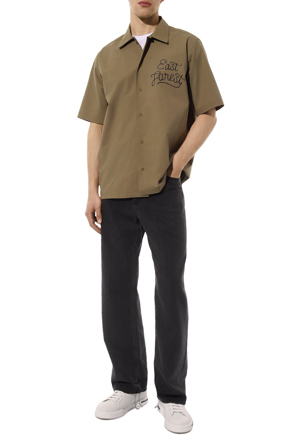 Кожаные кеды portofino DOLCE & GABBANA, арт. CS1774/AA335, фото 2