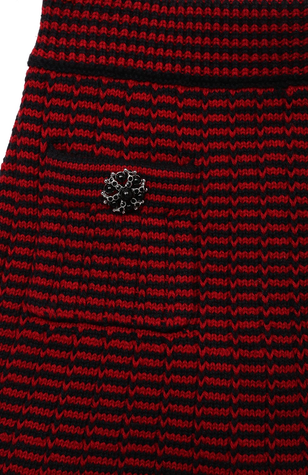 Хлопковая юбка SELF-PORTRAIT KIDS бордового цвета по цене 15800 руб., арт. RS22-732, фото 3 Хлопковая юбка SELF-PORTRAIT KIDS, арт. RS22-732, фото 3