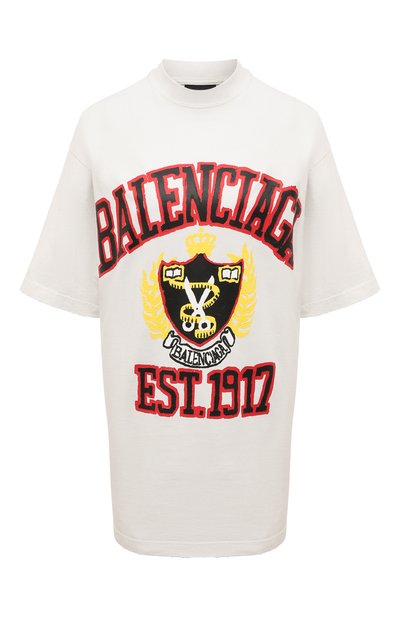 Женская хлопковая футболка BALENCIAGA, арт. 739784 T0VK1