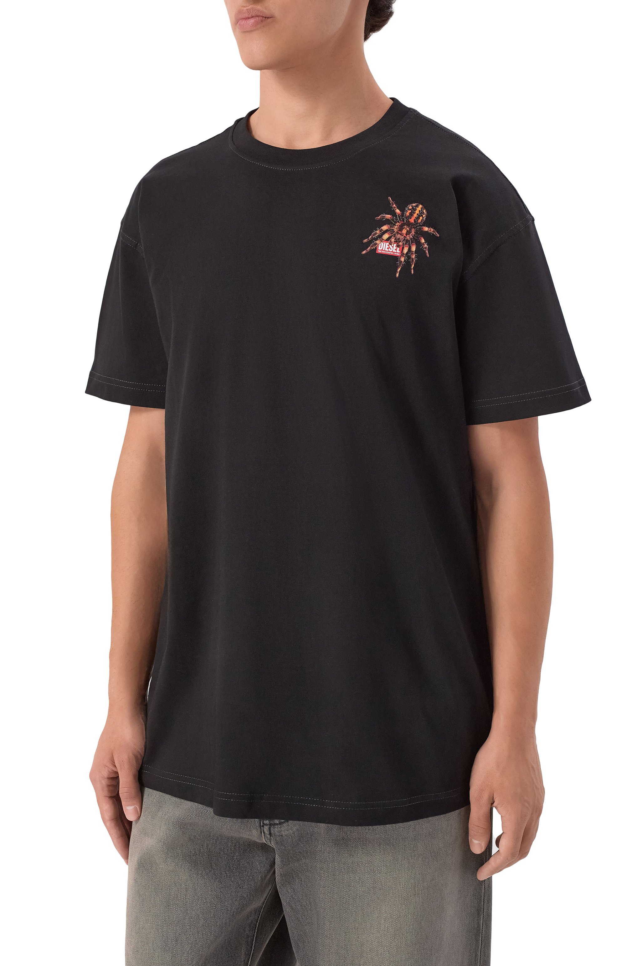 Хлопковая футболка DIESEL, арт. A19662/0QIAM, фото 3