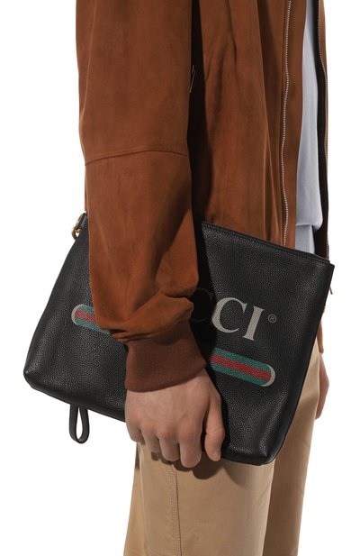 Кожаный клатч GUCCI черного цвета по цене 128160 руб., арт. 572770 0Y2AT, фото 2 Кожаный клатч GUCCI, арт. 572770 0Y2AT, фото 2
