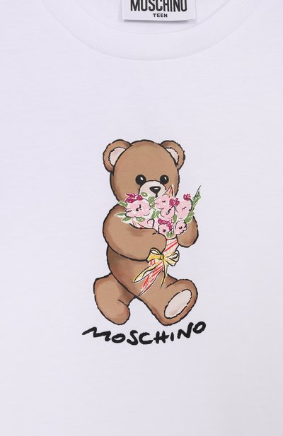 Хлопковая футболка MOSCHINO, арт. HGM06K/LAA02, фото 3