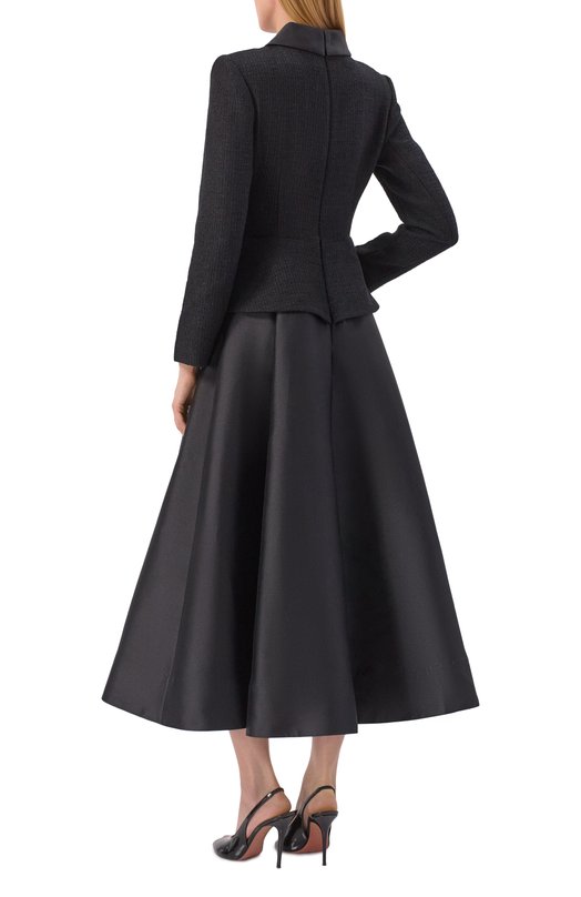 Комбинированное платье self-portrait RS26161MAB Чёрный  RS26161MAB Фото 3