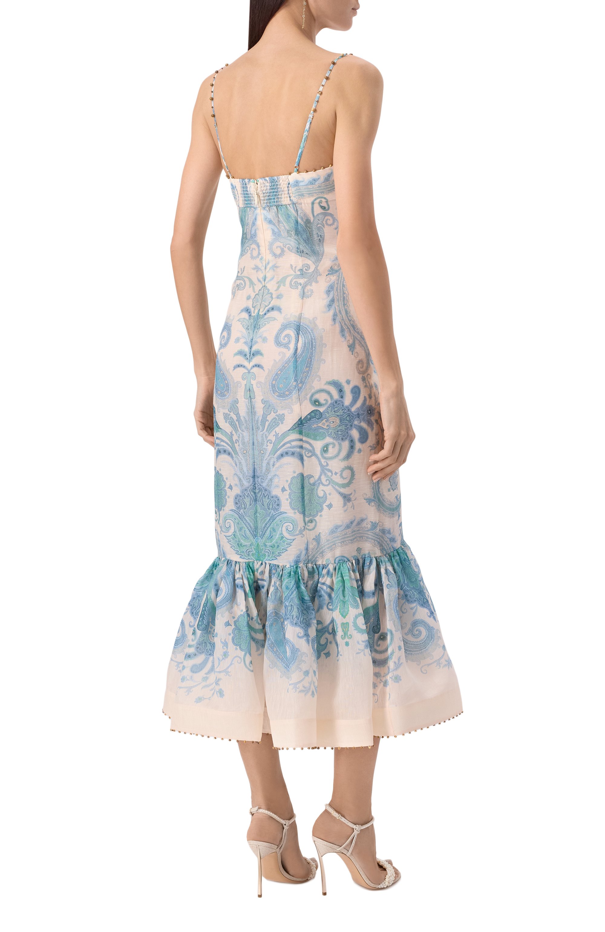 Платье изо льна и шелка ZIMMERMANN, арт. 3355DS251, фото 4