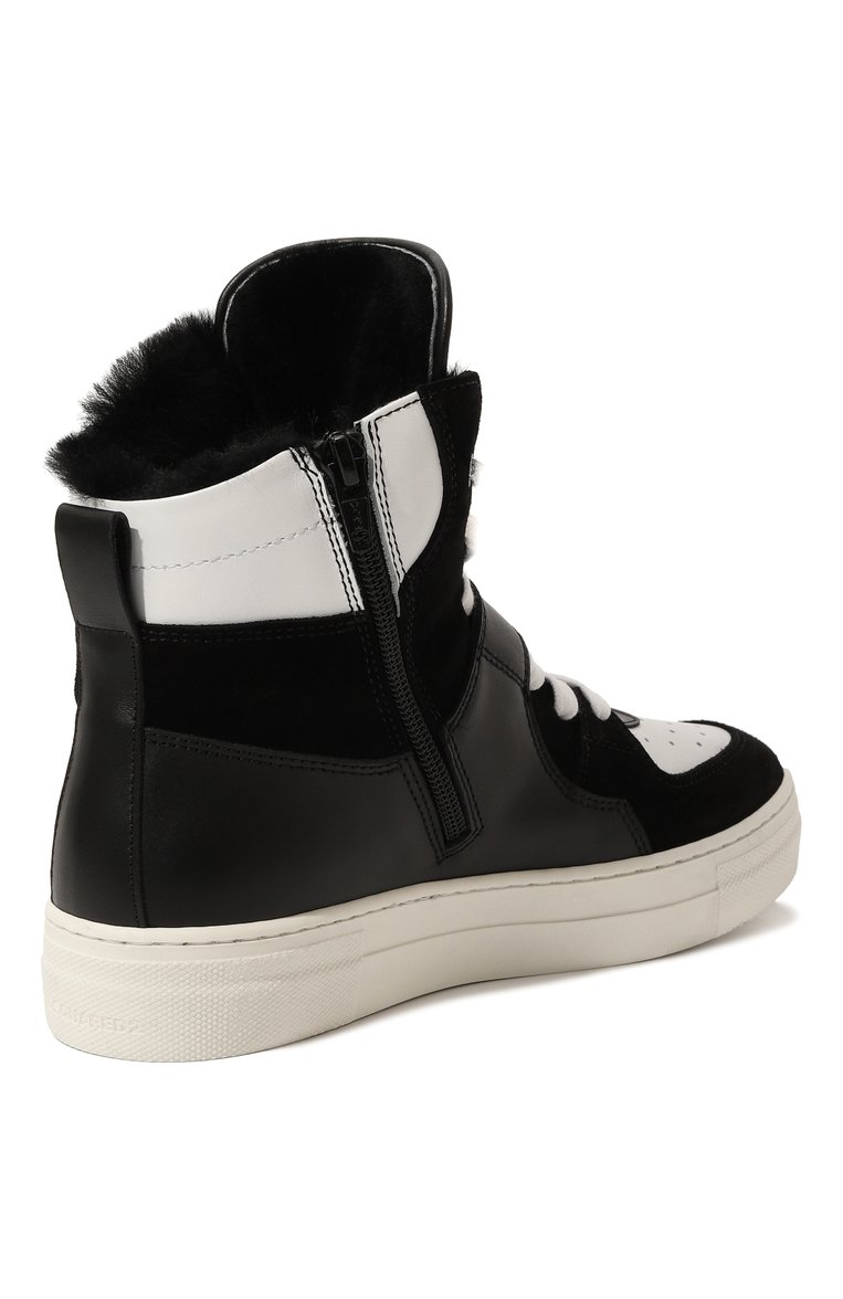 Высокие кеды из кожи DSQUARED2, арт. 75524/36-40, фото 1