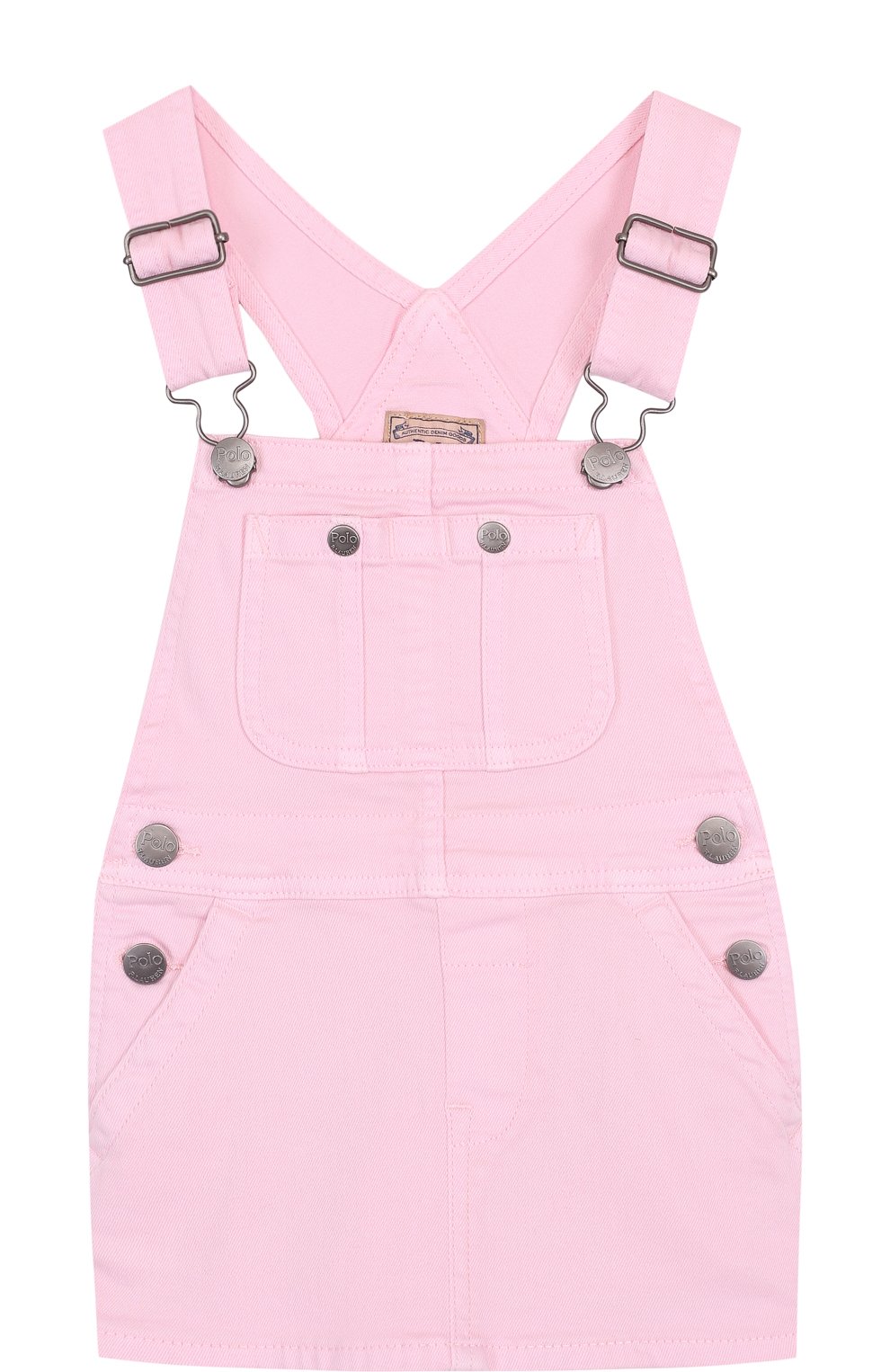 Джинсовый комбинезон из мини-юбки POLO RALPH LAUREN розового цвета по цене 10700 руб., арт. 311689945, фото 1 Джинсовый комбинезон из мини-юбки POLO RALPH LAUREN, арт. 311689945, фото 1