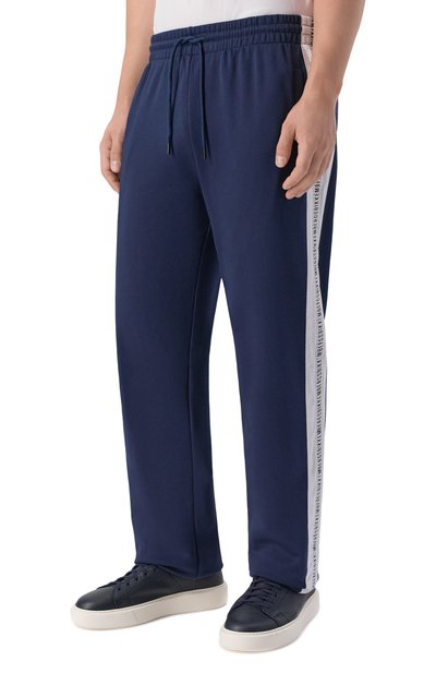 Хлопковый спортивный костюм DIRK BIKKEMBERGS темно-синего цвета по цене 36650 руб., арт. BMF1742, фото 4 Хлопковый спортивный костюм DIRK BIKKEMBERGS, арт. BMF1742, фото 4