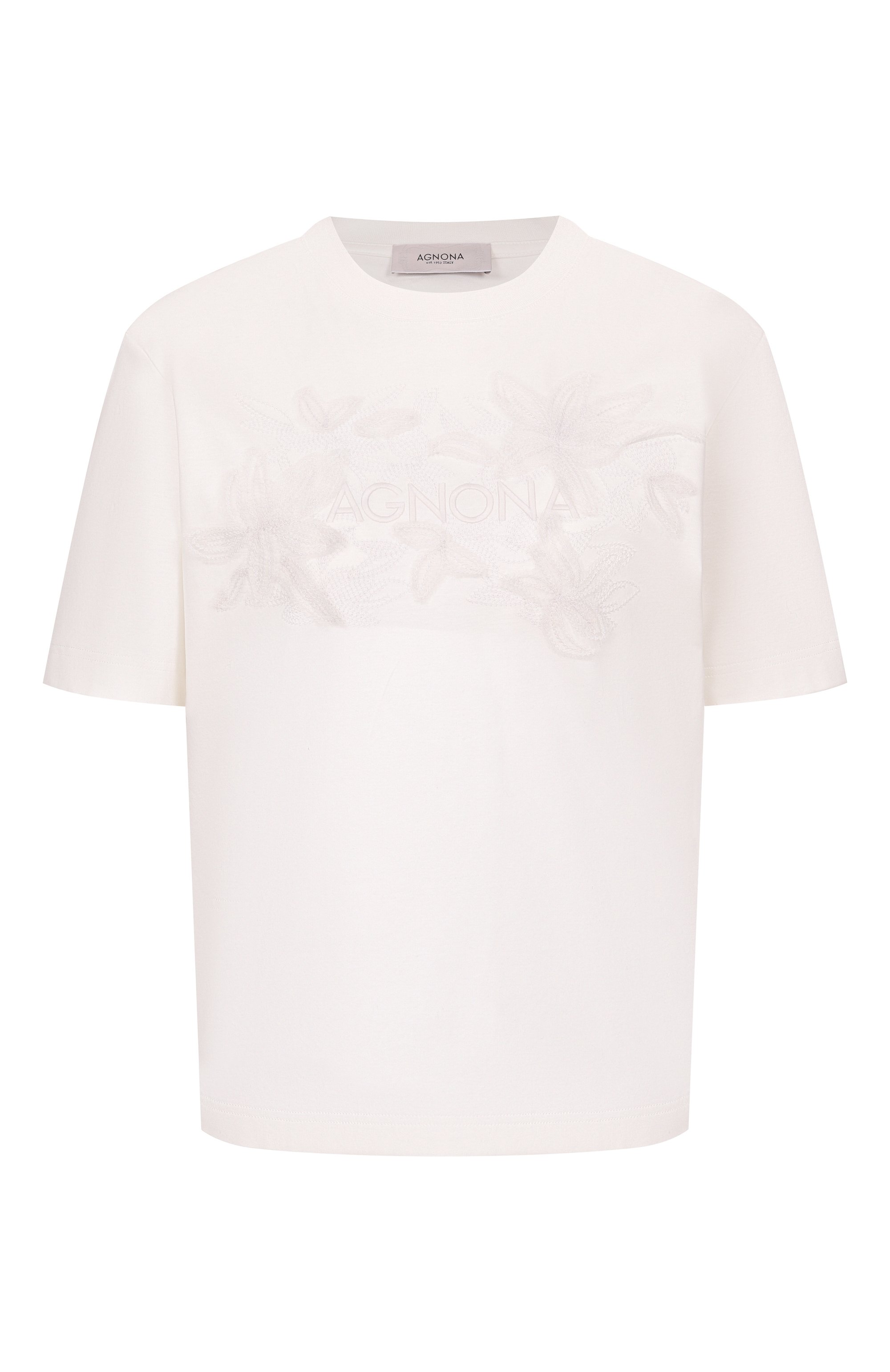 Хлопковая футболка AGNONA, арт. TT1109E/Y2050E, фото 1