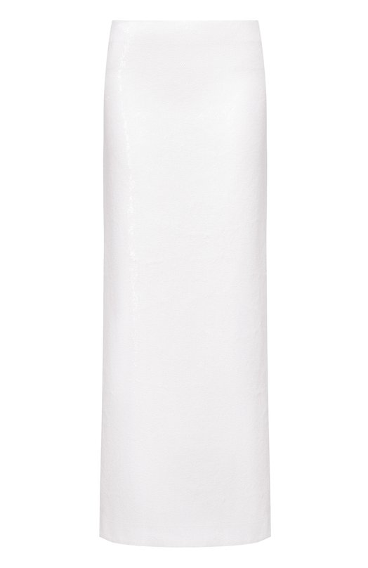 Юбка с отделкой пайетками TOTEME 261-WRB0349-FB0593 Белый 261-WRB0349-FB0593