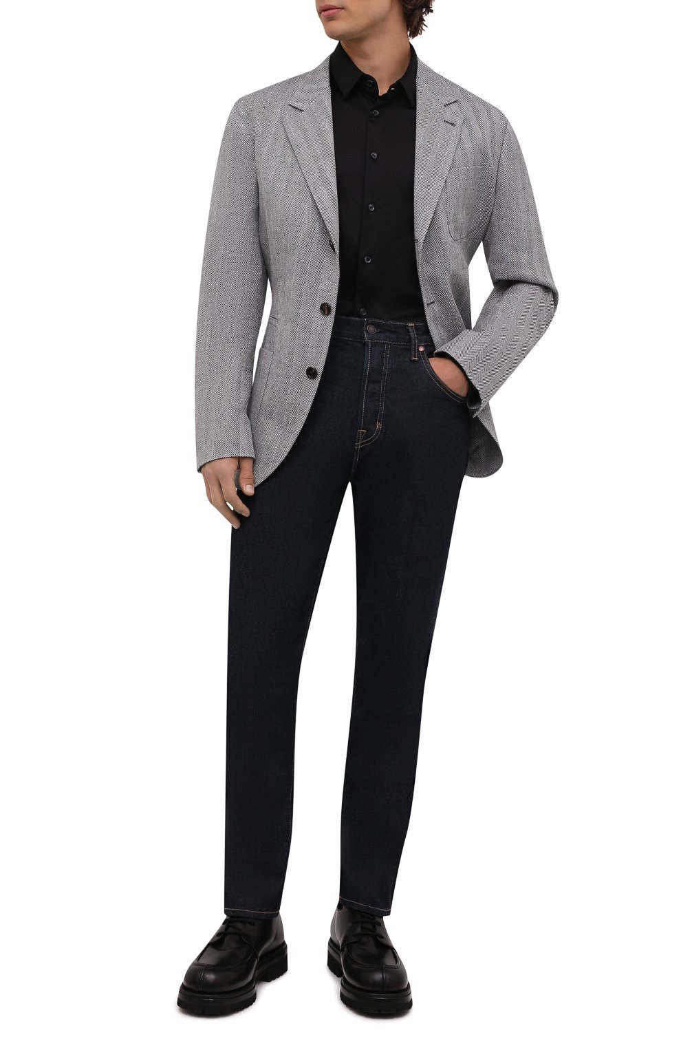 Хлопковая рубашка GIORGIO ARMANI, арт. 8WGCCZ97/JZ070, фото 2