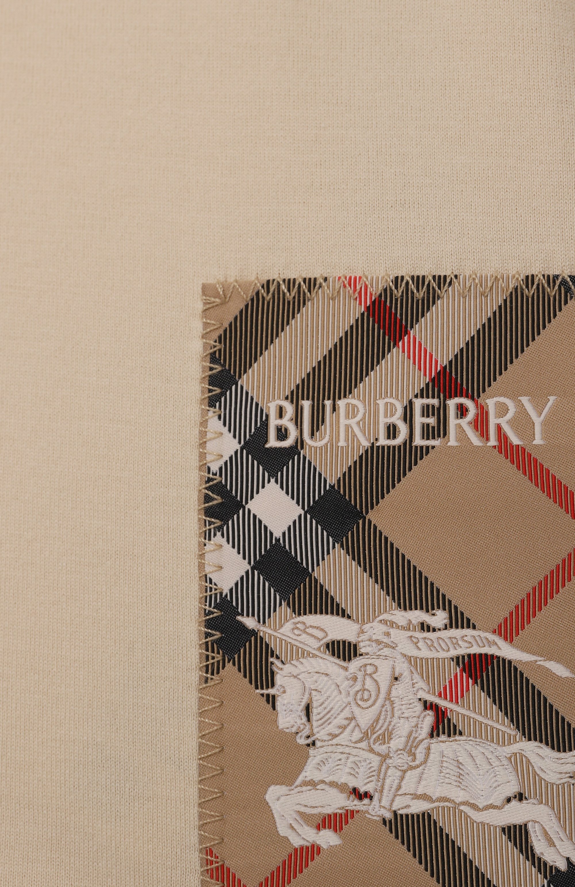 Хлопковый лонгслив BURBERRY, арт. 8112457, фото 3