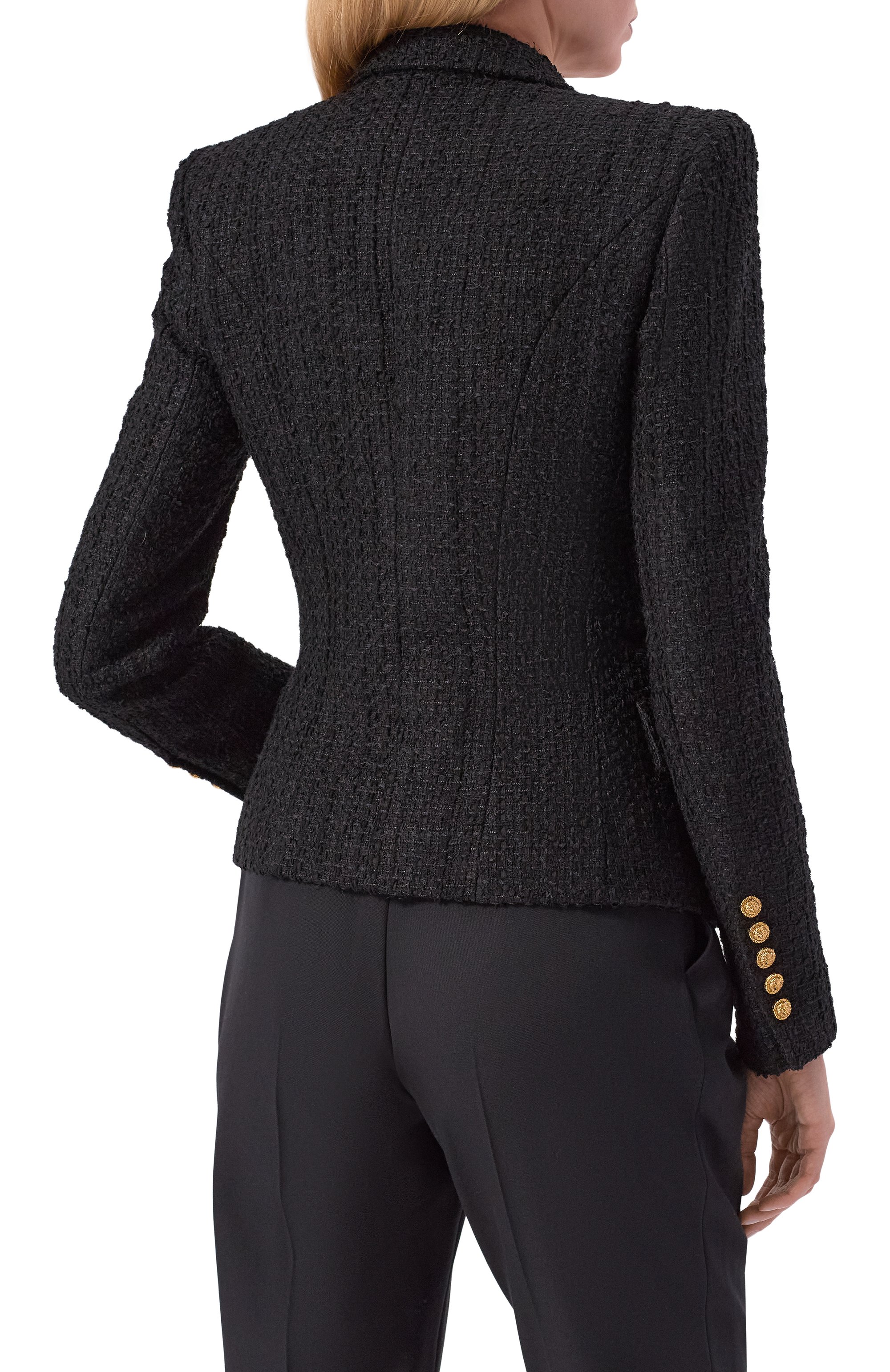 Твидовый жакет BALMAIN, арт. GF1SI505/XL81, фото 4