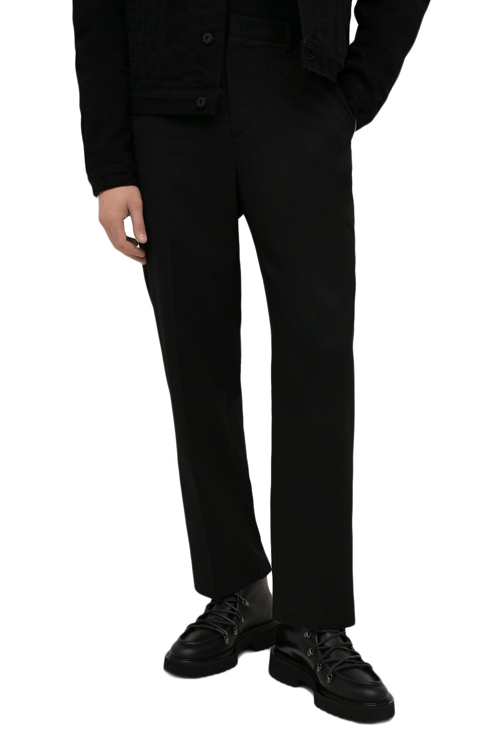 Кожаные ботинки ATTIMONELLI'S черного цвета по цене 49400 руб., арт. AA675, фото 3 Кожаные ботинки ATTIMONELLI'S, арт. AA675, фото 3