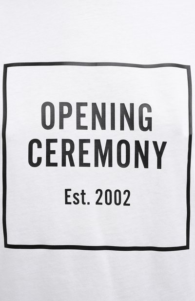 Хлопковая футболка OPENING CEREMONY, арт. YWAA005E20JER001, фото 5