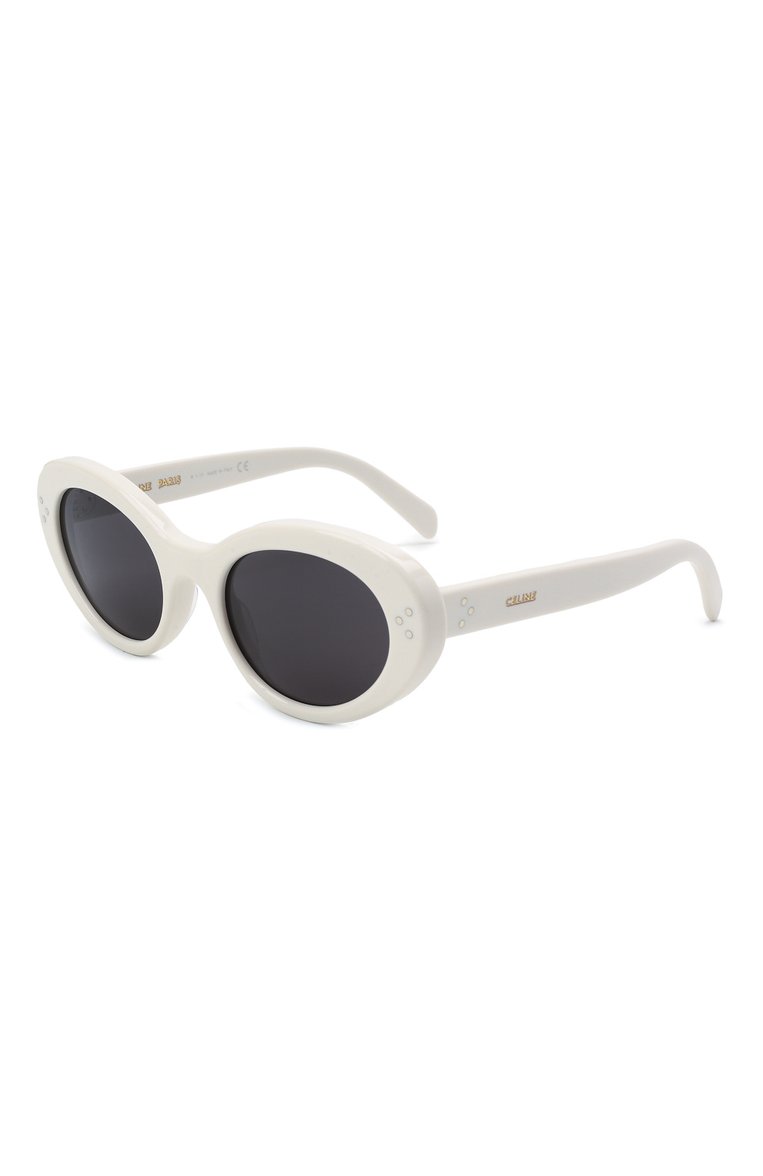 Женские солнцезащитные очки CELINE EYEWEAR белого цвета, арт. CL40193I 25A | Фото 1 (Тип очков: С/з; Региональные ограничения белый список (Axapta Mercury): RU, Не проставлено; Нос: Не проставлено; Материал: Пластик; Оптика Гендер: оптика-женское)