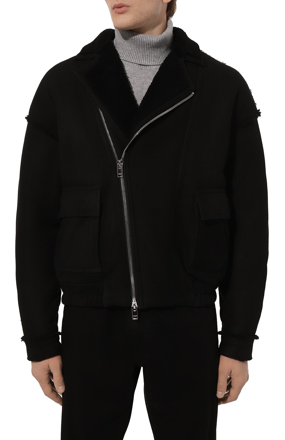 Дубленка JACOB LEE черного цвета по цене 386500 руб., арт. MSJ071AW24GB, фото 6 Дубленка JACOB LEE, арт. MSJ071AW24GB, фото 6