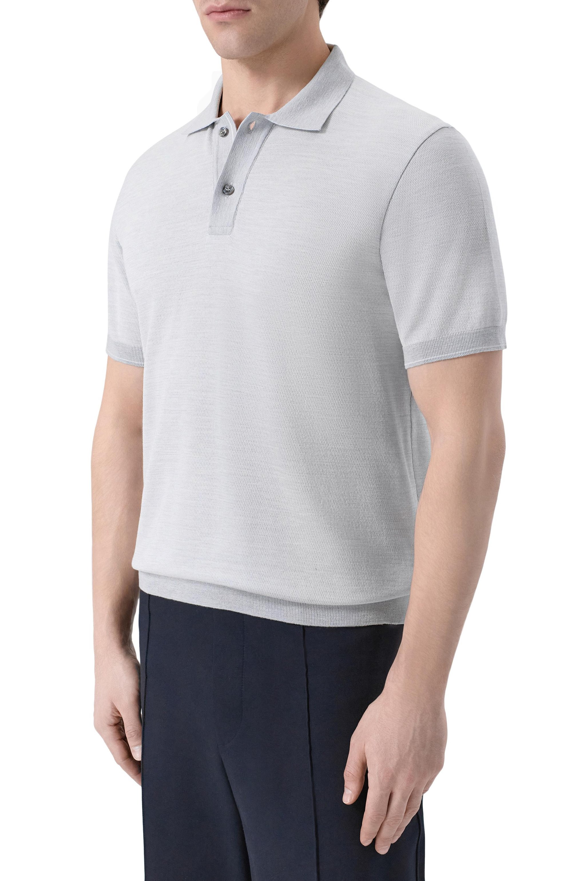 Поло из хлопка и шелка PAUL&SHARK, арт. 25411627_001, фото 3