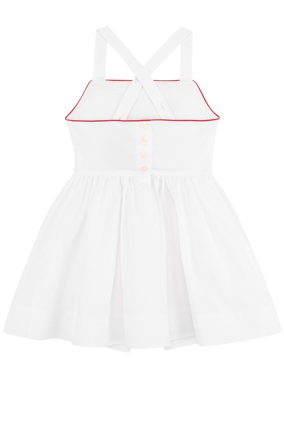 Хлопковый сарафан на бретельках с пуговицами на спине POLO RALPH LAUREN, арт. 311691368, фото 2