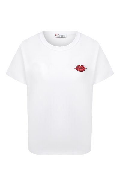 Женская хлопковая футболка REDVALENTINO, арт. UR0MG07V/5JH